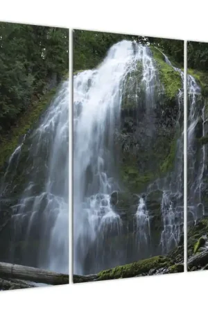 Schilderij - Waterval Autentyczny