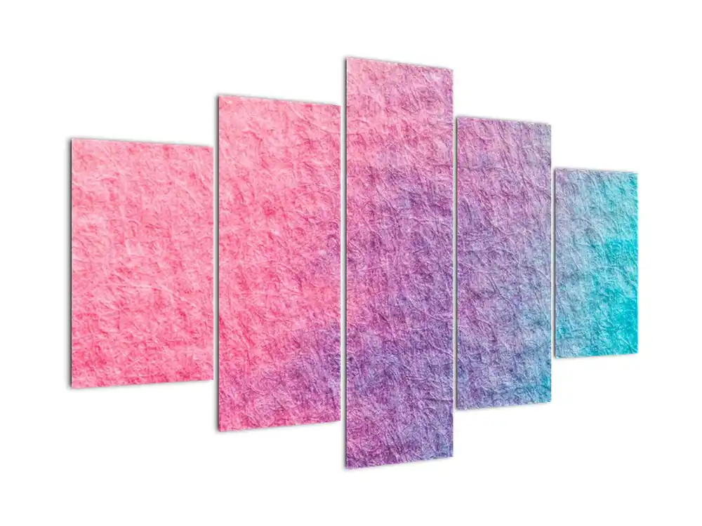 Schilderij - Kleurrijke textuur Autentyczny