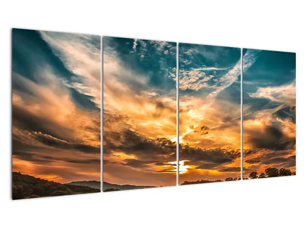 Schilderij - Wolken Oryginalny