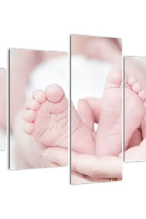 Schilderij - Kindervoetjes Najlepsza cena