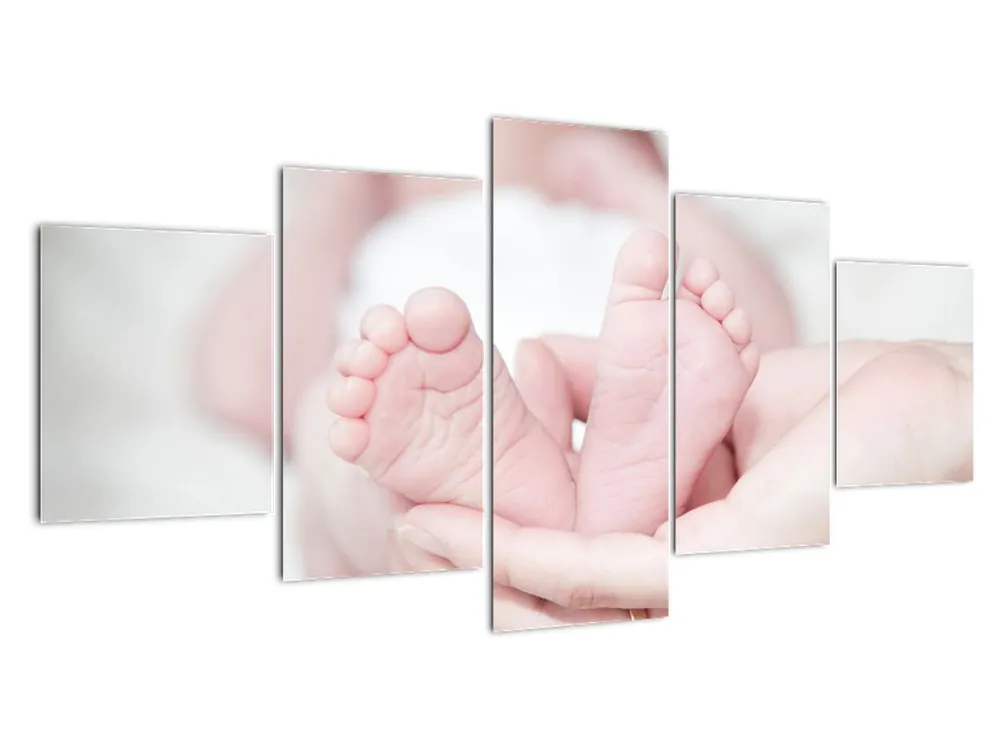 Schilderij - Kindervoetjes Najlepsza cena