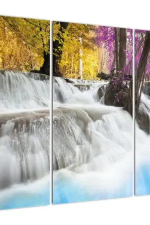 Najlepsza cena Schilderij - Waterval Erawan midden in het bos