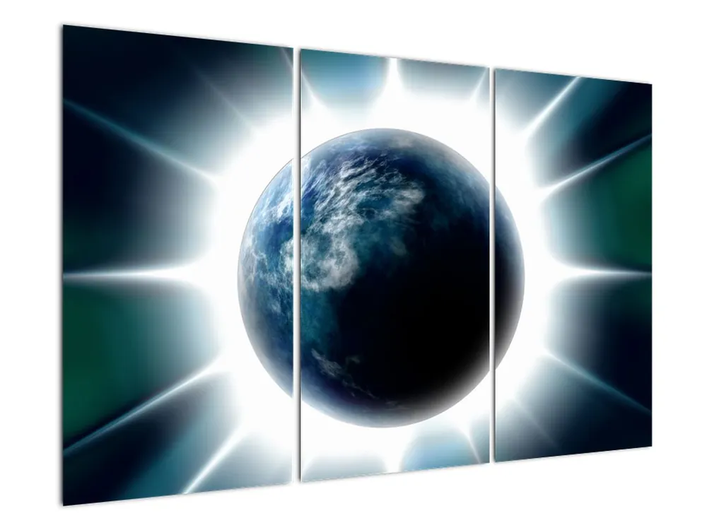 Niska cena Schilderij - Verlichte planeet