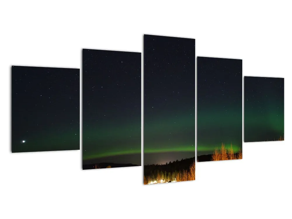 Schilderij - Noorderlicht Niska cena