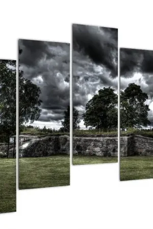 Autentyczny Schilderij - Bewolkte hemel