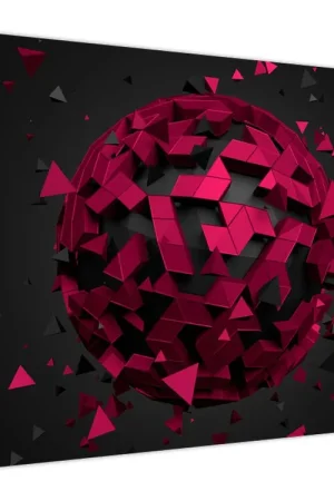 Schilderij - 3D abstractie Zamów teraz