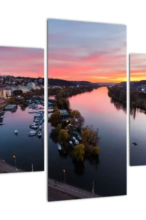 Schilderij - Praag bij nacht Niska cena