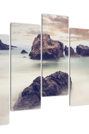 Wysoka jakość Schilderij - Rotsklippen in de nevel