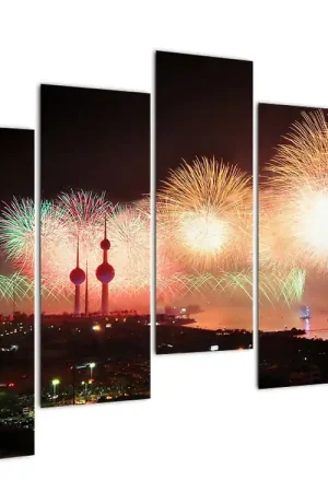 Schilderij - Vuurwerk Promocja