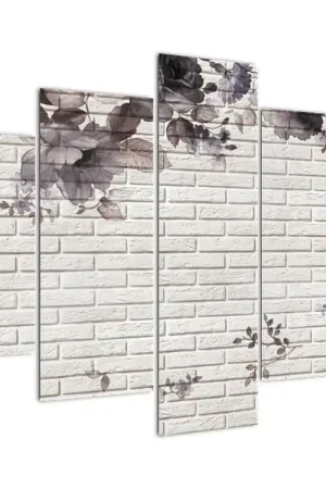Popularny Schilderij - Muur met bloem