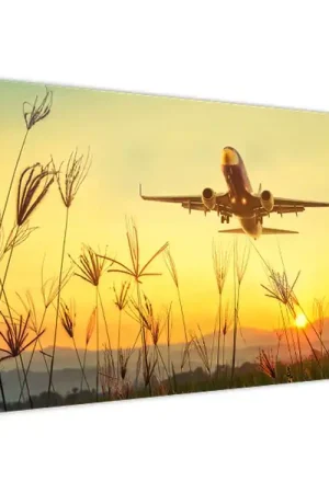 Wysoka jakość Schilderij - Opstijgende vliegtuig