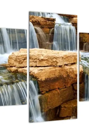 Schilderij - Waterval Oryginalny