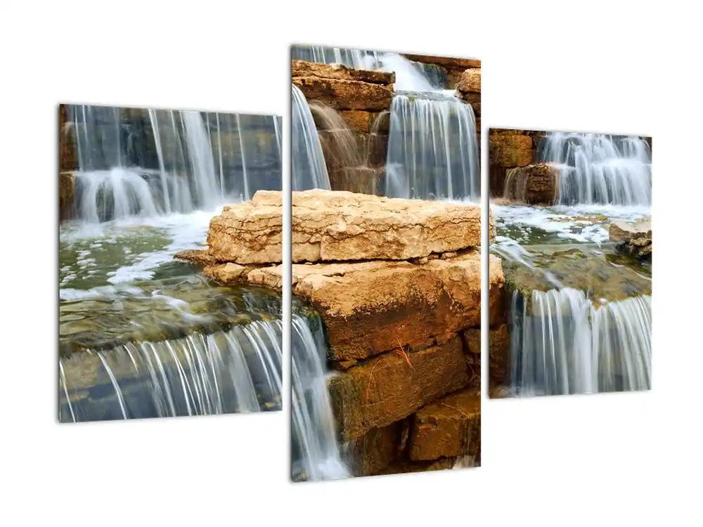 Schilderij - Waterval Oryginalny