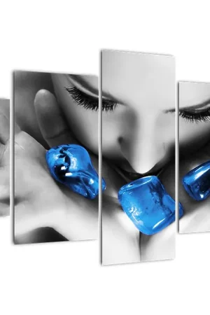 Schilderij - Portret van een vrouw met stenen Oferta limitowana