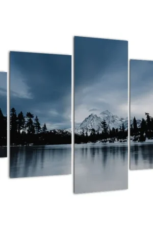 Wyprzedaż Schilderij - Op het dichtgevroren meer