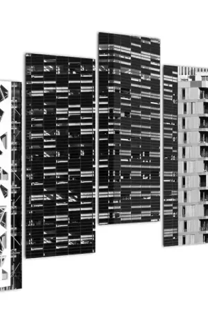 Schilderij - Zwart-witte architectuur Szybka dostawa