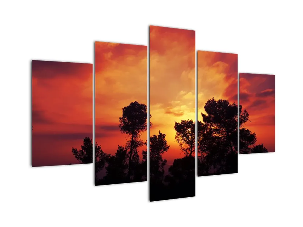 Schilderij - Zonsondergang Tylko dziś