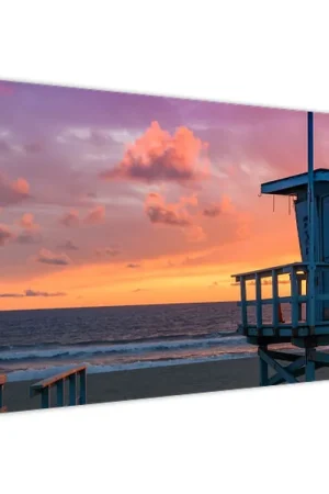 Schilderij - Strand Santa Monica Kup teraz