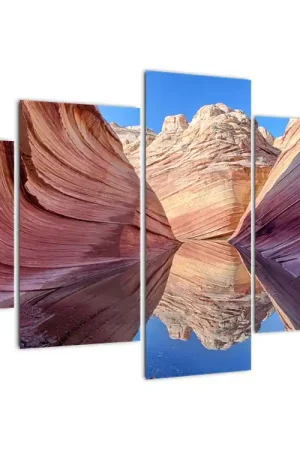 Schilderij - Rotsgolven in Arizona Ostatnia szansa