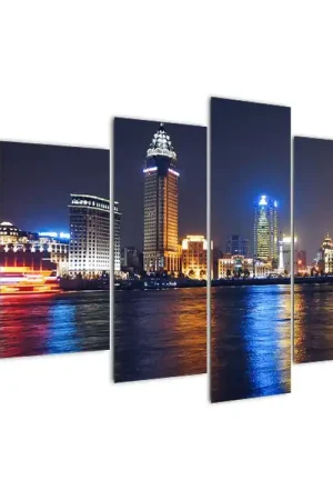 Schilderij - Weerspiegeling van de nacht Niska cena