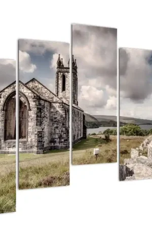 Oryginalny Schilderij - Kerk in Ierland