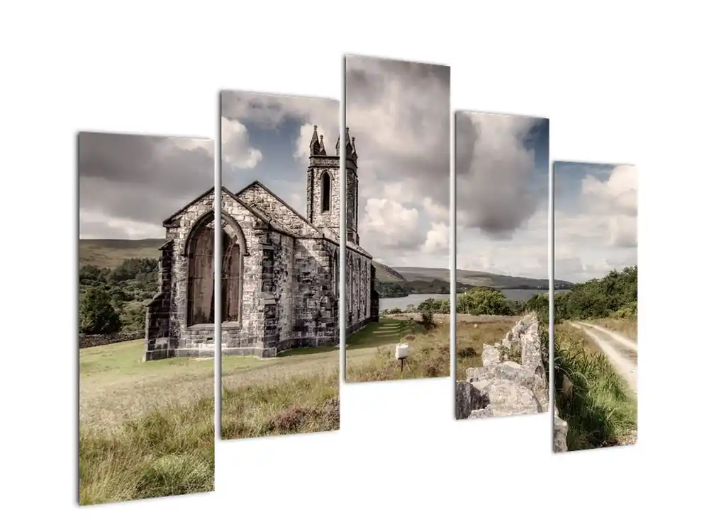 Oryginalny Schilderij - Kerk in Ierland