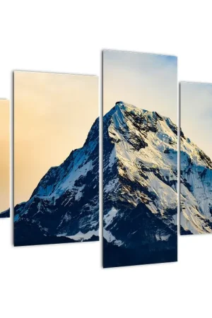 Premium Schilderij - Besneeuwde bergen, Nepal