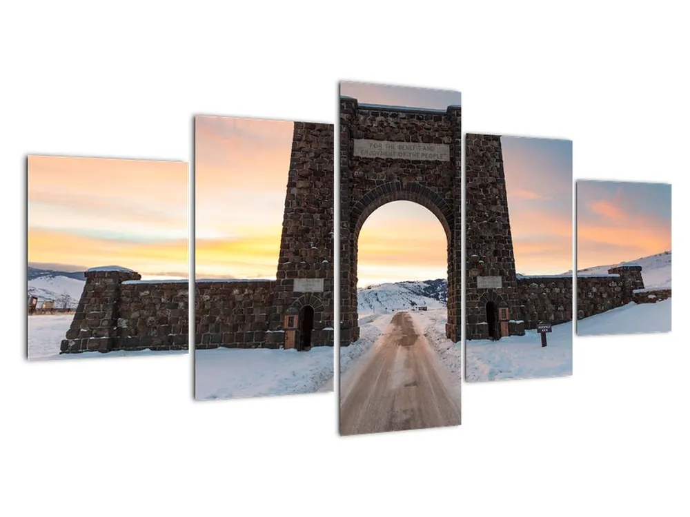 Schilderij - Poort, Yellowstone Tani