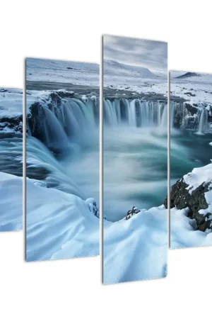 Schilderij - Godenwatervallen, IJsland Oferta limitowana