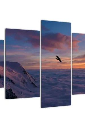 Tani Schilderij - Mt. Blanc bij zonsondergang