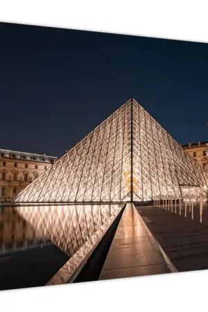 Popularny Schilderij - Louvre bij nacht