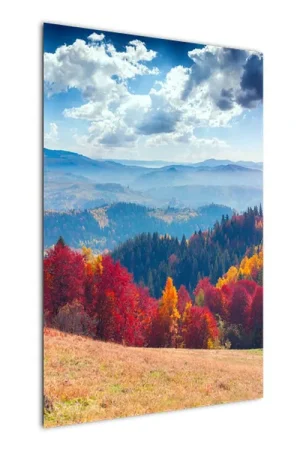 Schilderij - Bont herfstlandschap Zwrot pieniędzy