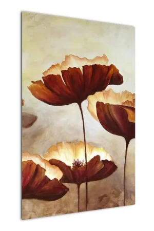 Schilderij - Rode bloemen Promocja