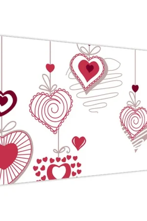 Schilderij - Geschilderde hartjes Kup teraz