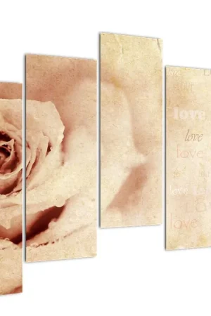 Zwrot pieniędzy Schilderij - Rozenbloesem voor verliefden