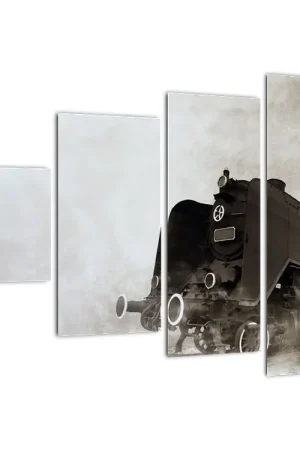 Kup teraz Schilderij - Trein in de nevel