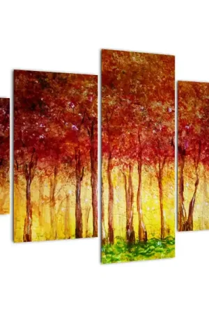 Wyprzedaż Schilderij - Geschilderd bladerbos