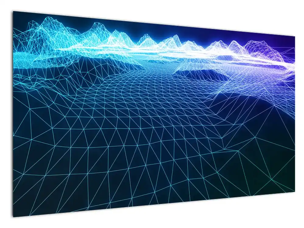 Schilderij - Bergen in computermodel Kup teraz