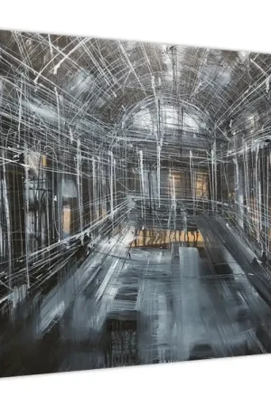 Nowość Schilderij - Interieur van oud gebouw