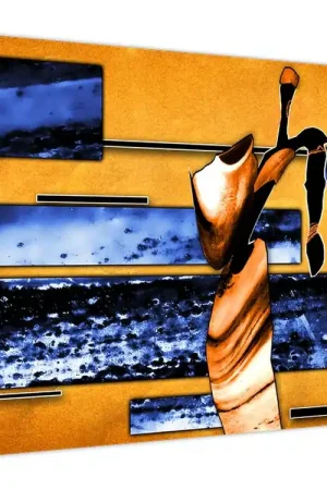 Schilderij - Abstract schilderij Tylko dziś