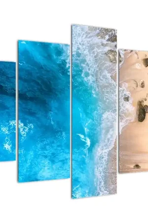 Schilderij - Strand in Indonesië Autentyczny