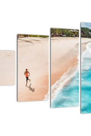 Autentyczny Schilderij - Strandloop