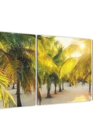 Oferta Schilderij - Vrouw tussen palmbomen