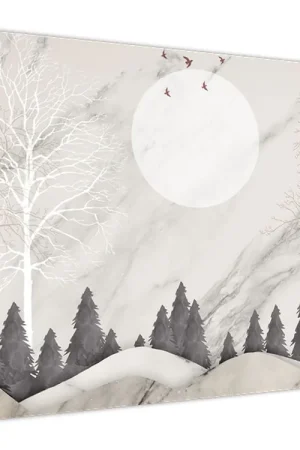 Schilderij - Winterlandschap Ostatnia szansa