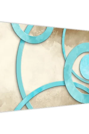 Promocja Schilderij - Blauwe cirkels, aquarel