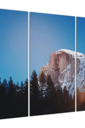 Schilderij - Bergtoppen bij nacht Zwrot pieniędzy