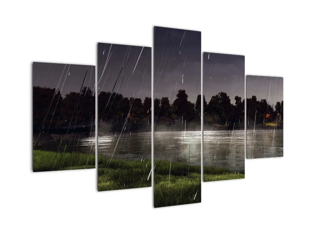 Schilderij - Regenachtige avond Wyprzedaż