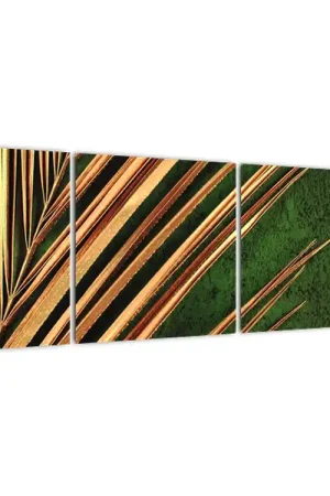 Schilderij met een blad Wysoka jakość