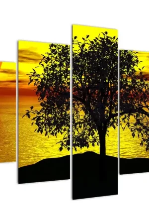 Szybka dostawa Schilderij - Silhouet van een boom