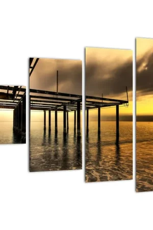 Bezpieczna płatność Schilderij - Architectuur aan de kust